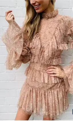 Alice McCall Calypso Mini Dress, Blush Size 10 for rent on The Volte - image 5