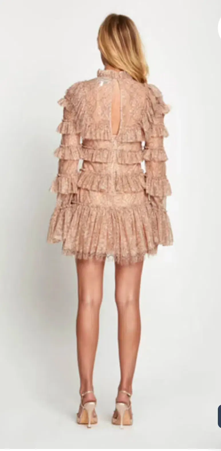 Alice McCall Calypso Mini Dress, Blush Size 10 for rent on The Volte - main image