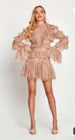 Alice McCall Calypso Mini Dress, Blush Size 10 for rent on The Volte - image 1