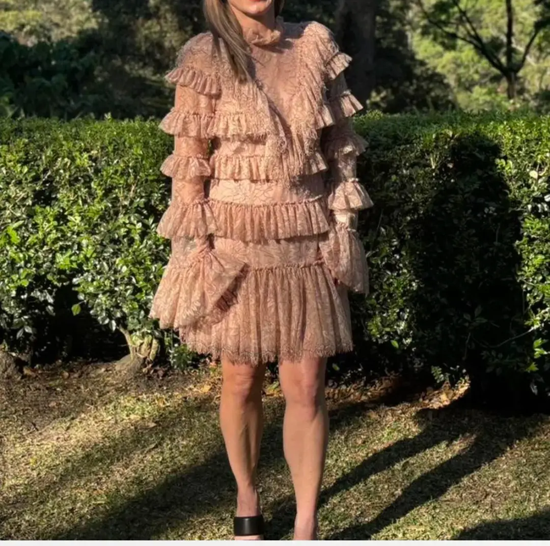 Alice McCall Calypso Mini Dress, Blush Size 10 for rent on The Volte - main image