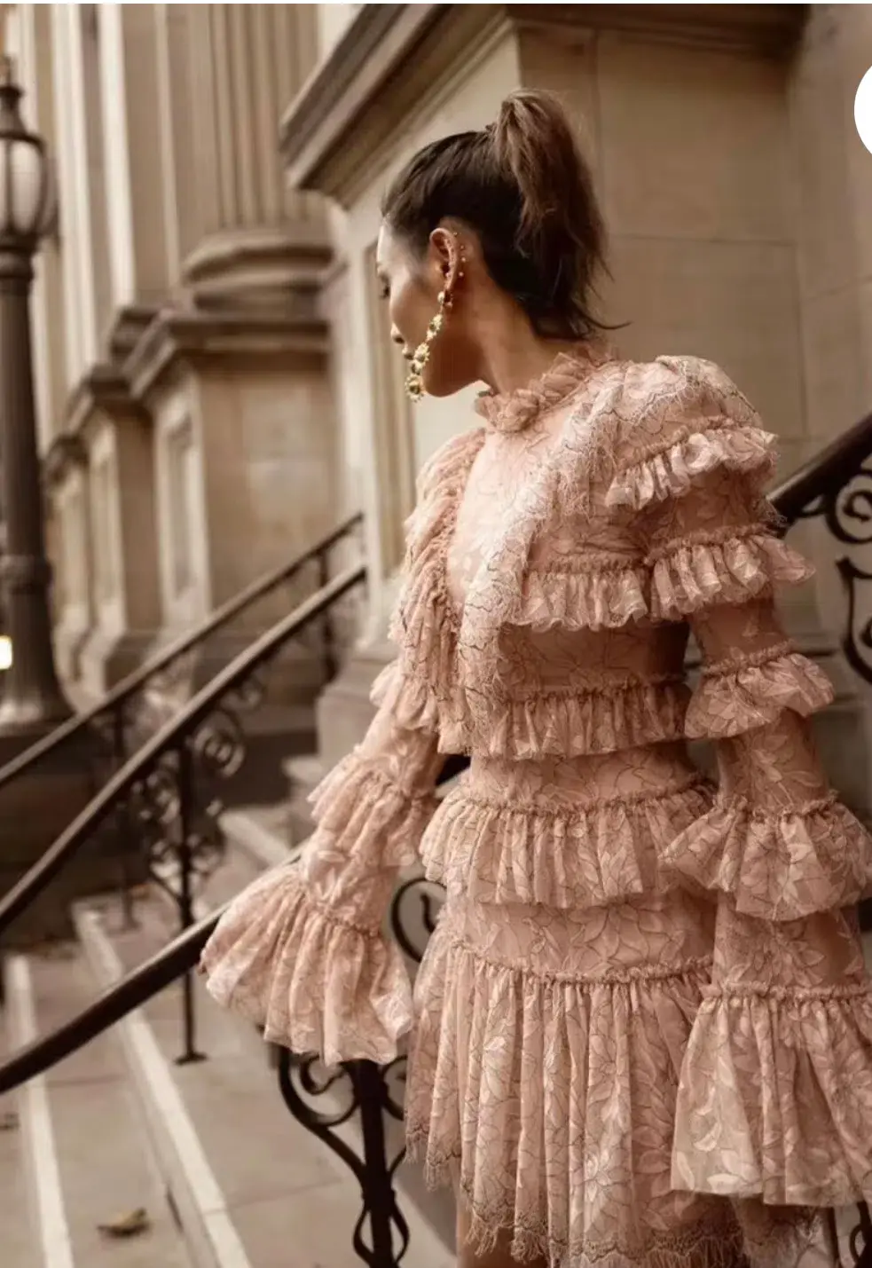 Alice McCall Calypso Mini Dress, Blush Size 10 for rent on The Volte - main image