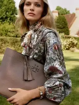 Tory Burch Vanessa Silk Metallic Midi Dress AU 8 / S for rent on The Volte - image 5