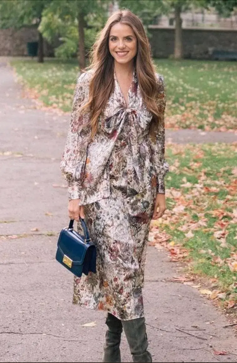 Tory Burch Vanessa Silk Metallic Midi Dress AU 8 / S - Image 4