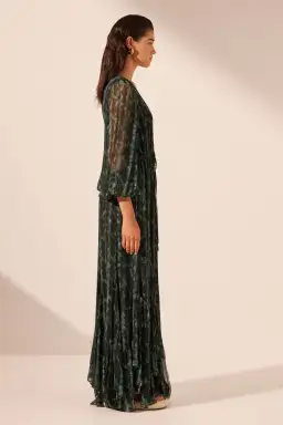 Shona Joy Green Remi Lace Front Maxi Dress AU 18 / XXL for rent on The Volte - image 3