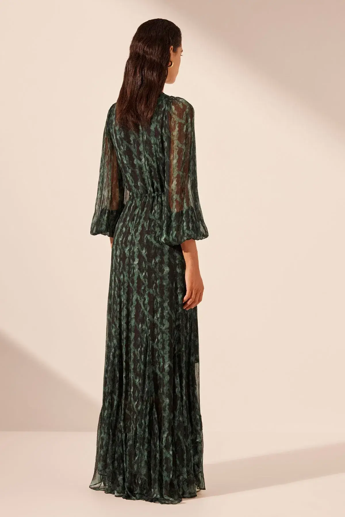 Shona Joy Green Remi Lace Front Maxi Dress AU 18 / XXL - Image 4