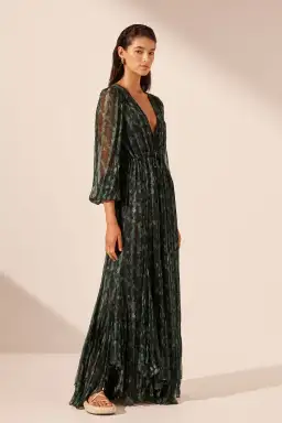 Shona Joy Green Remi Lace Front Maxi Dress AU 18 / XXL for rent on The Volte - image 2