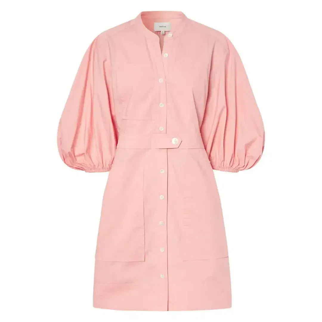 Oroton Foxglove Short Utility Dress In Primrose | Size AU 10 - Image 3