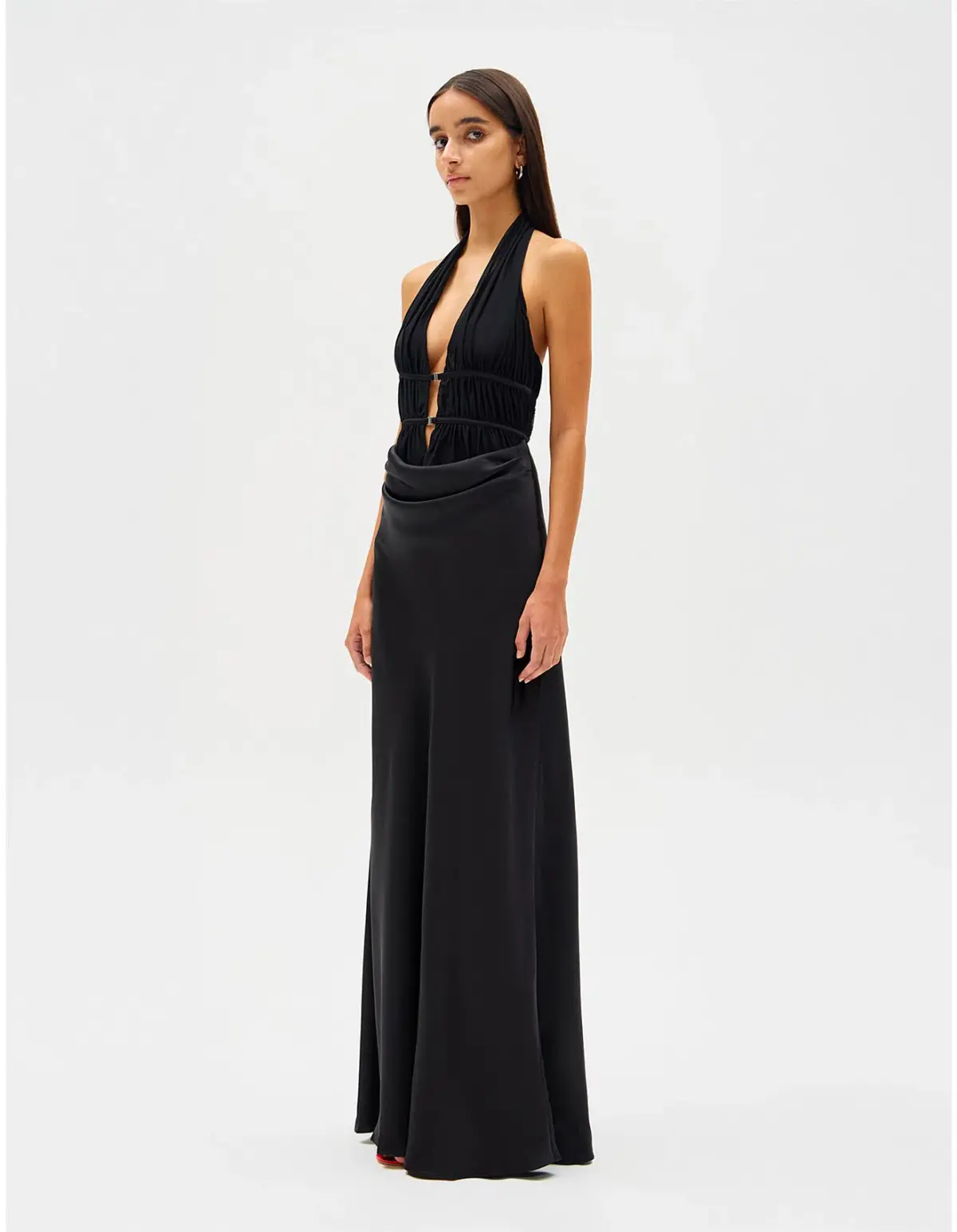 Misha Celine Maxi Dress in Black - Image 1