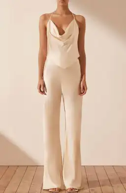 Shona Joy Top and Pants Set in Cream for rent on The Volte - image 1