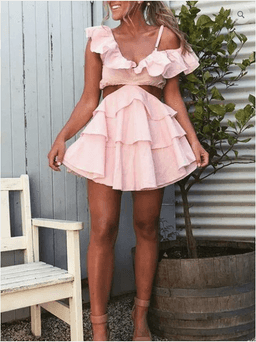 Sofia The Label 'Rose' Dress pink size 8 for rent on The Volte - image 2