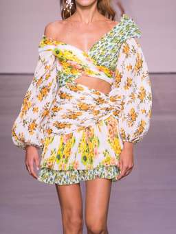 Zimmerman Golden Surfer Dress Multi Size 1 for rent on The Volte - image 2