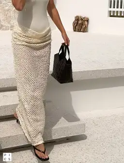 Benni Ariel Maxi Dress in Shell Size 8 AU / S for rent on The Volte - image 5