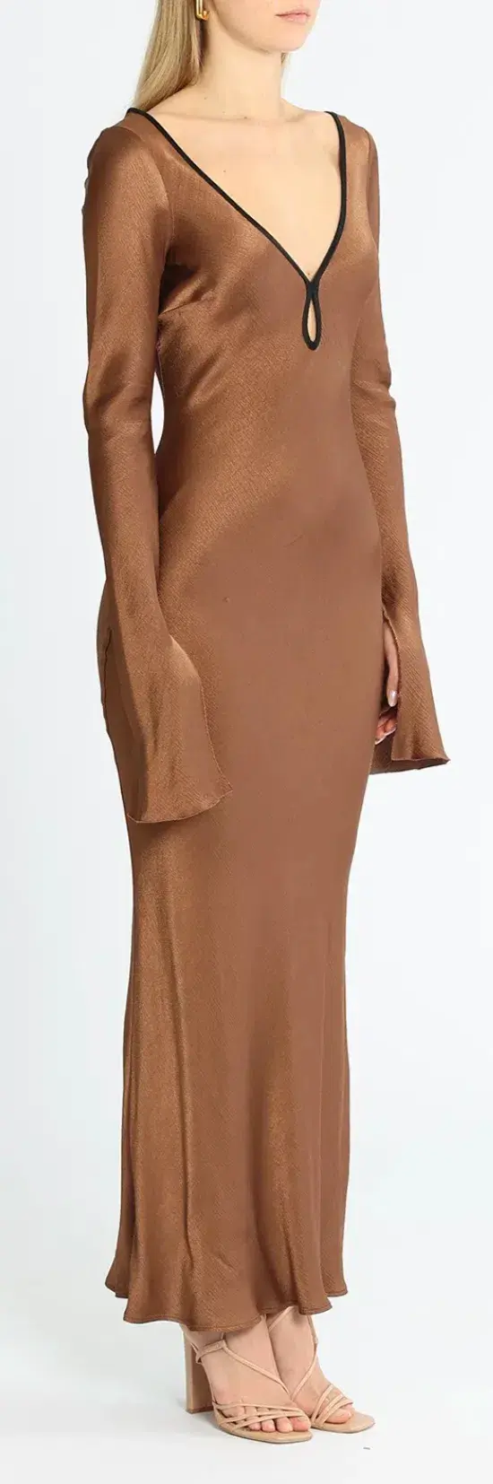 Bec and Bridge Annika Long Sleeve Maxi Dress - Brown - Image 2