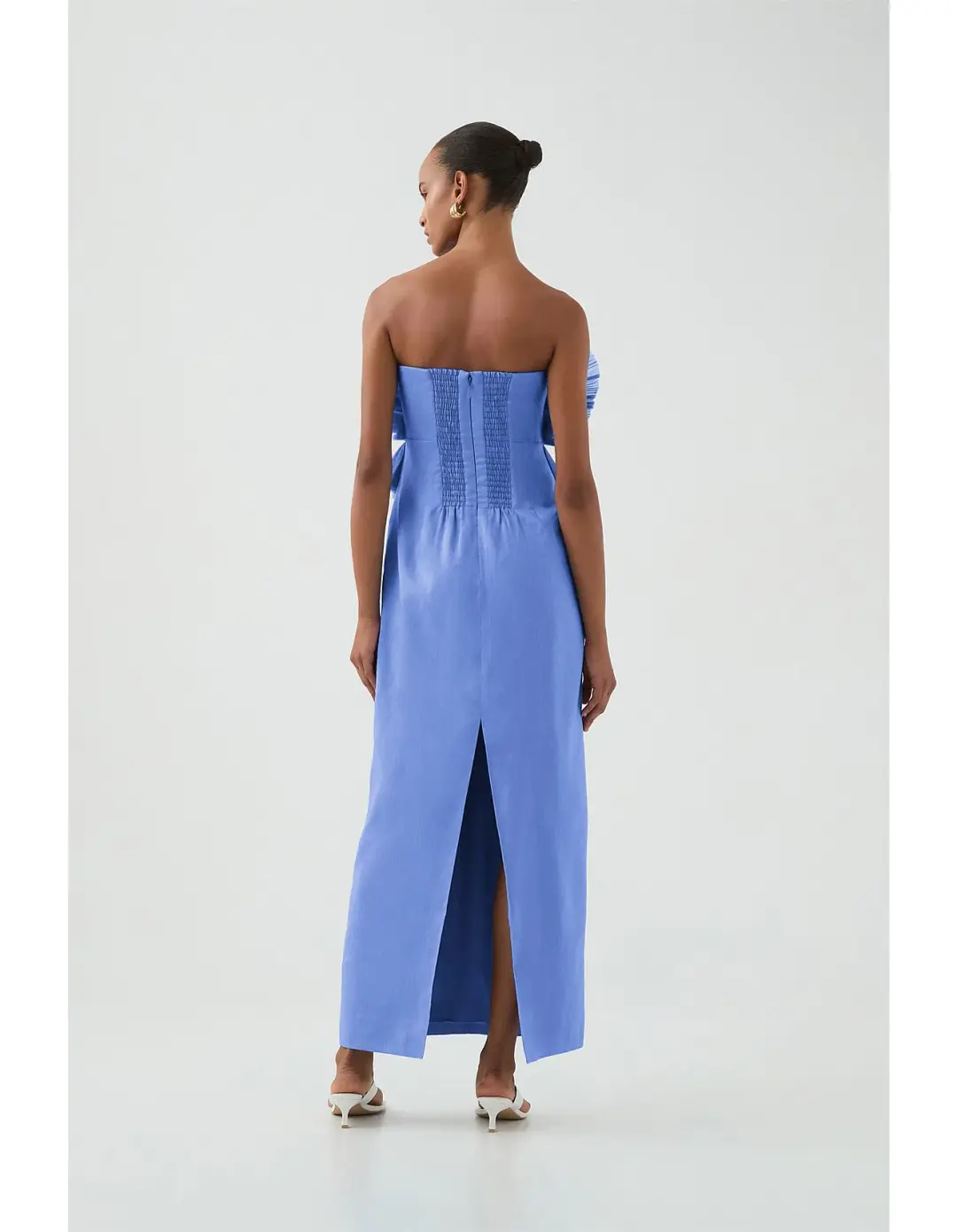 Aje / Kira Midi Dress / Ocean Wave / Size 10 for rent on The Volte - main image