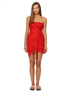 Bec & Bridge French Kiss Dress Red Size AU 6 for rent on The Volte - image 1