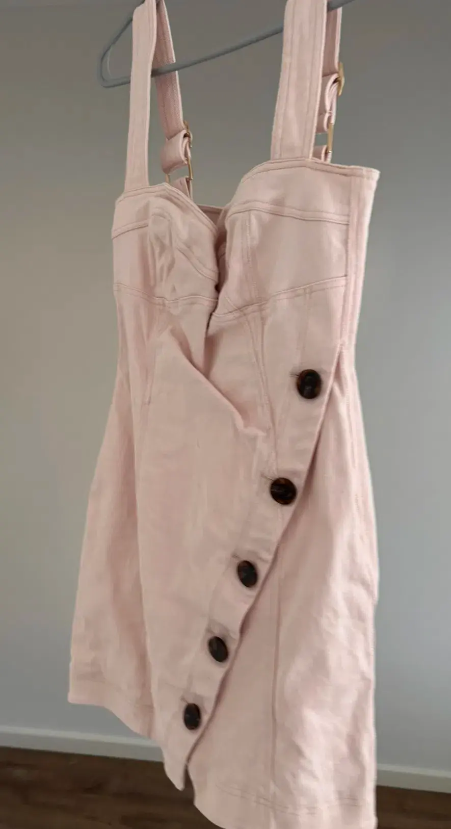 Significant Other - Micah Pink Denim Mini Dress - Size 10 for rent on The Volte - main image