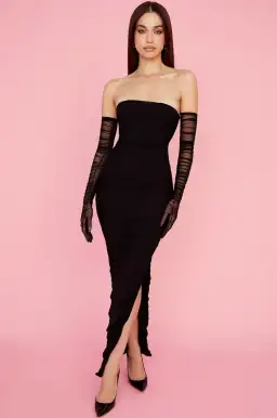 House of CB Sofia black mesh dress, size S for rent on The Volte - image 2