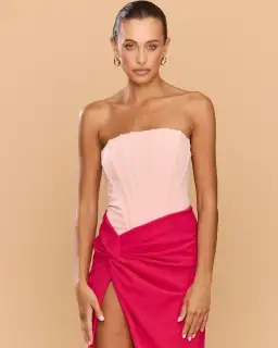 Pink Maxi Cinthia Dress by Catherine Ferraro Size 8 for rent on The Volte - image 2