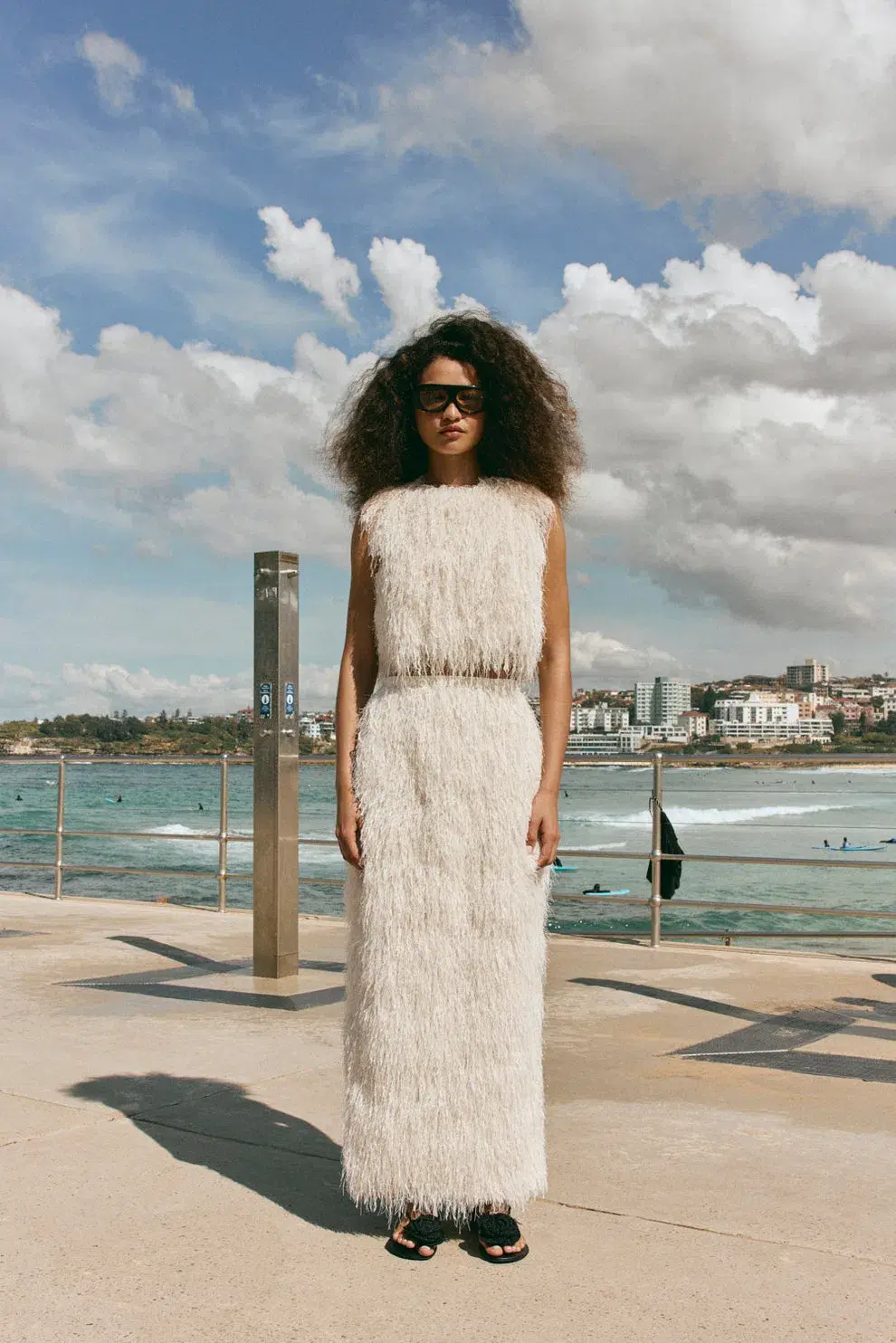 Vrg Grl Vivia Fringe Top & Devyn Fringe Midi Skirt Size 8 - Image 1