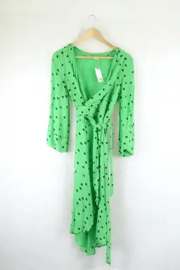 Ganni Polka Dot Wrap Dress size 40 for rent on The Volte - image 7