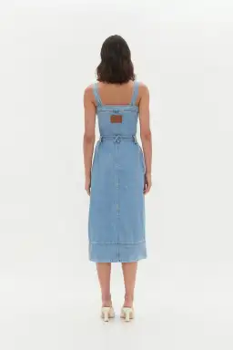 AJE HOLLAND DENIM MIDI DRESS (Size 14) for rent on The Volte - image 5