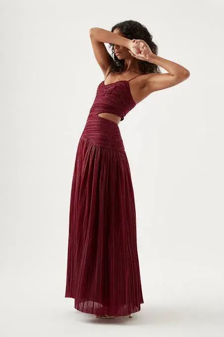 Aje Laurier Wave Maxi Dress Size 16 for rent on The Volte - main image