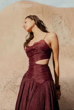 Aje Laurier Wave Maxi Dress Size 16 for rent on The Volte - image 2