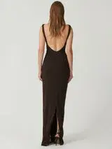 Effie Kats Verona Gown Brown Size S for rent on The Volte - main image