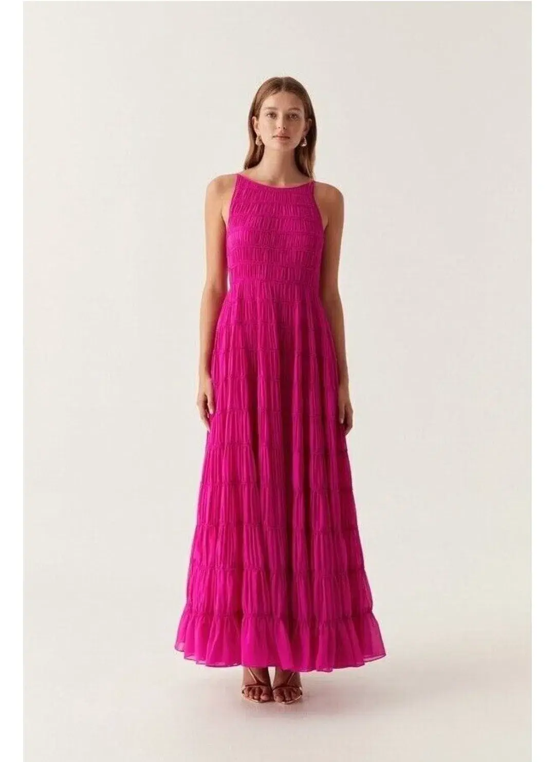 Aje Rosewood Ruched Maxi Dress - Image 1