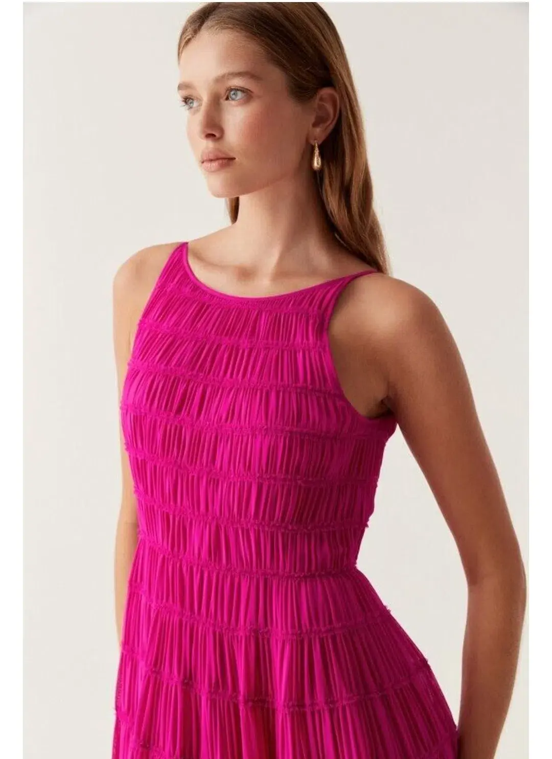 Aje Rosewood Ruched Maxi Dress for rent on The Volte - main image