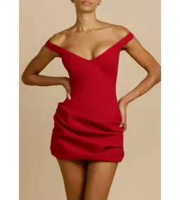 Arcina Ori Avery Mini Dress Red Size M AU 10 for rent on The Volte - image 4