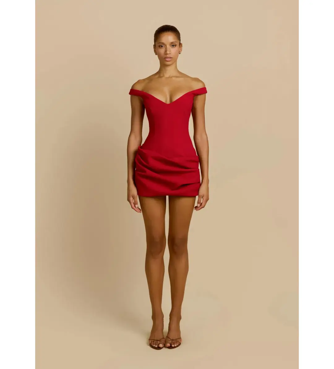 Arcina Ori Avery Mini Dress Red Size M AU 10 for rent on The Volte - main image
