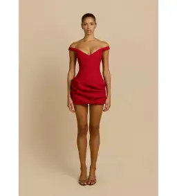 Arcina Ori Avery Mini Dress Red Size M AU 10 for rent on The Volte - image 1