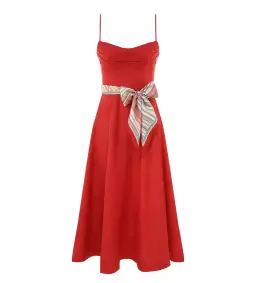 Zimmermann Rebellion Tuck Midi Dress Red Size 2 AU 12 for rent on The Volte - image 5