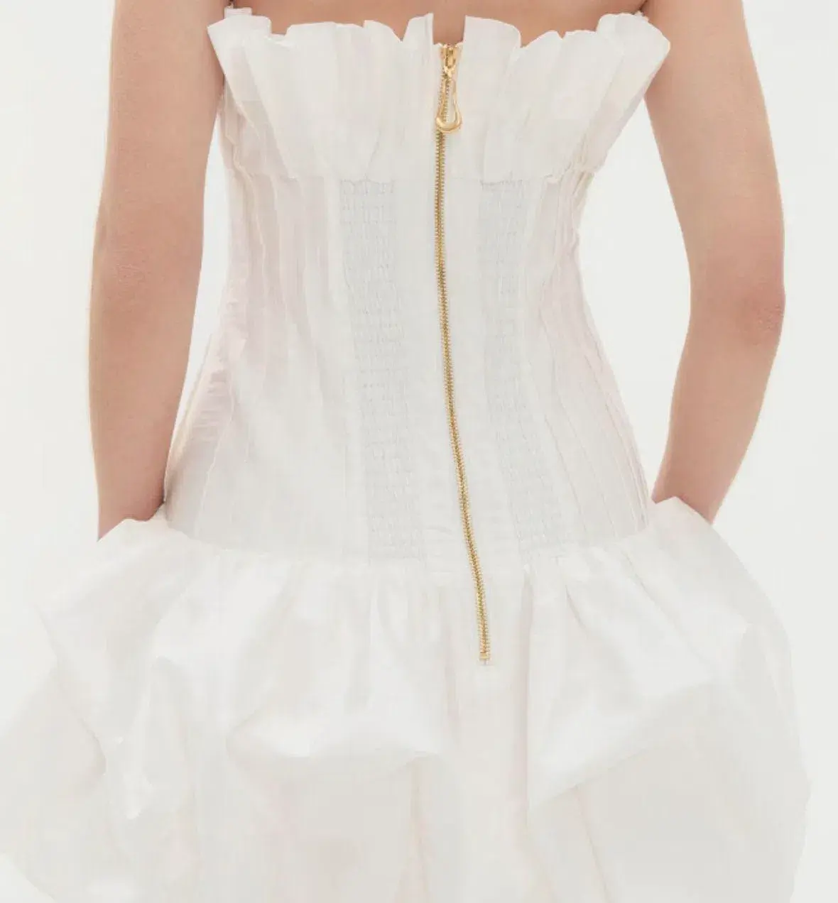 Aje Women's White and Cream Dress - Image 4