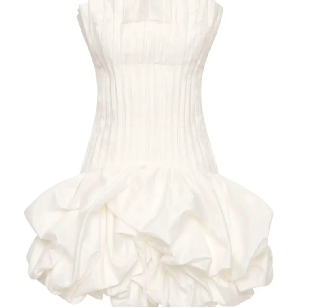 Aje Women's White and Cream Dress for rent on The Volte - main image