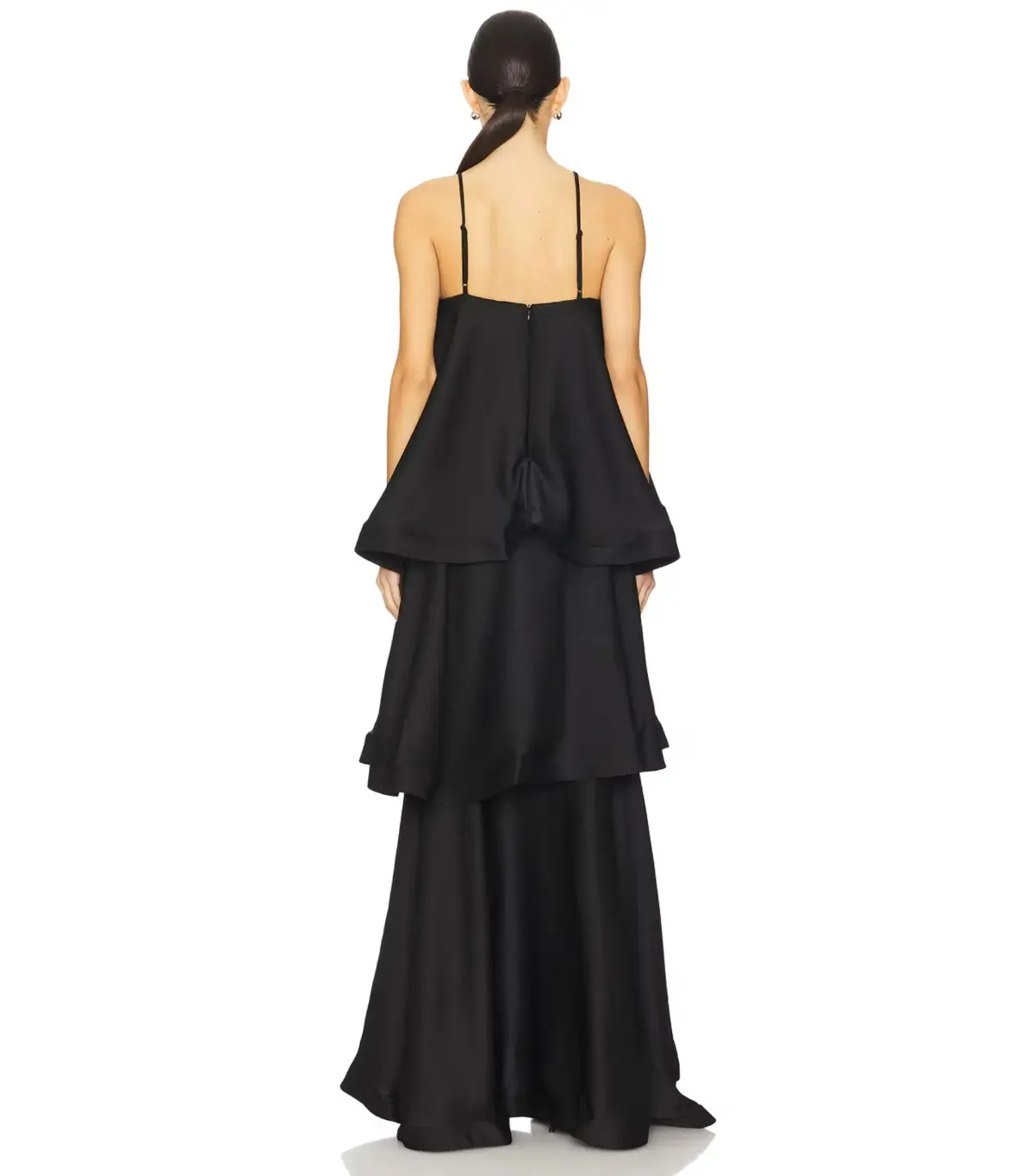 Elliatt Tilly Tiered Maxi Dress Black Size AU 10 - Image 2