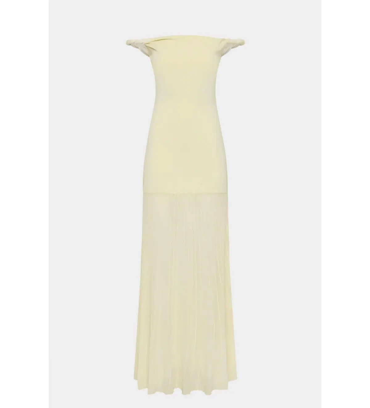 Sir the Label Elia Off Shoulder Twist Dress in Lemon Sorbet Size 10 - Image 4