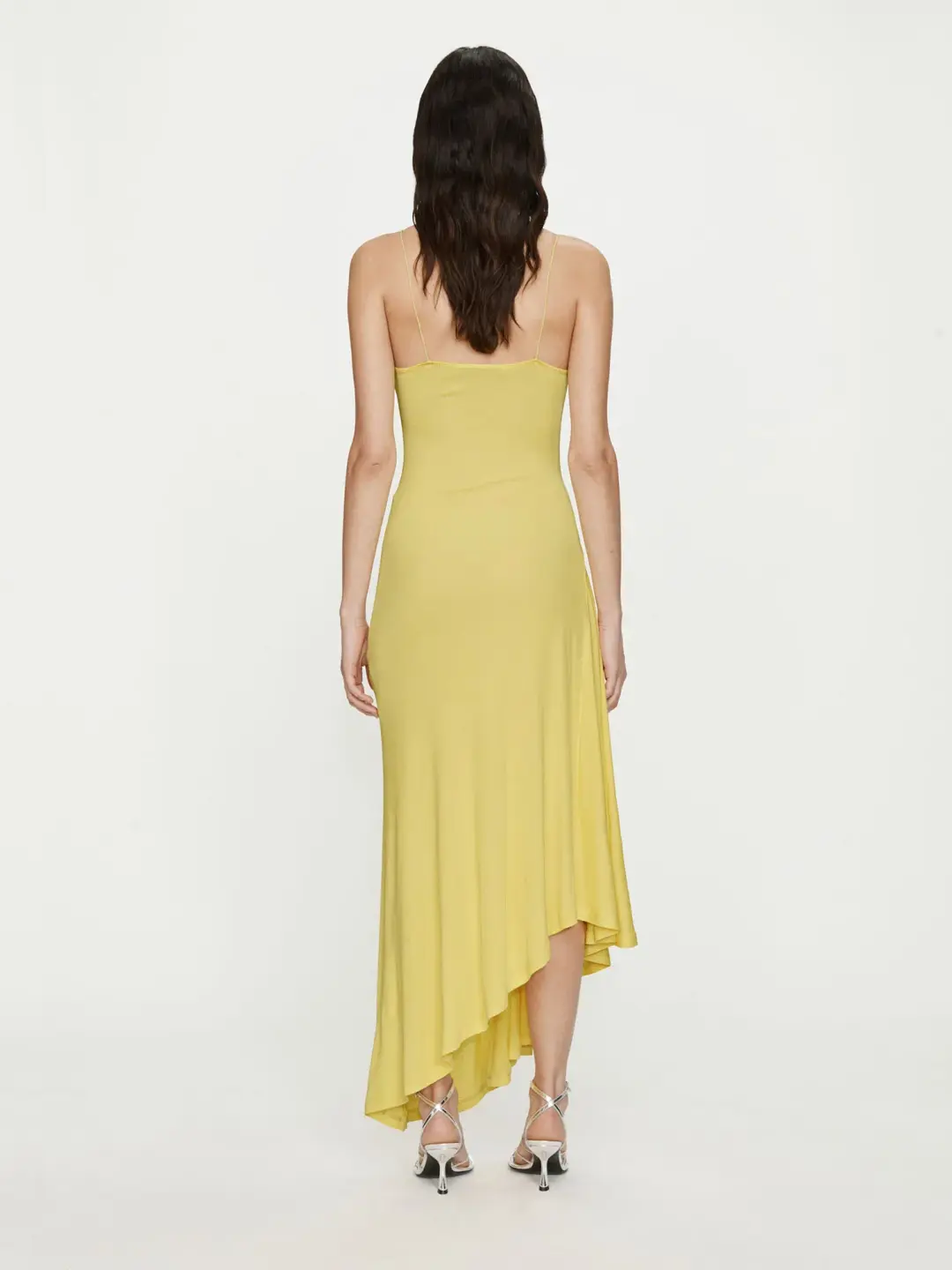 Christopher Esber Delphin Lace Rib Cami Dress Zest White Size 10 for rent on The Volte - main image