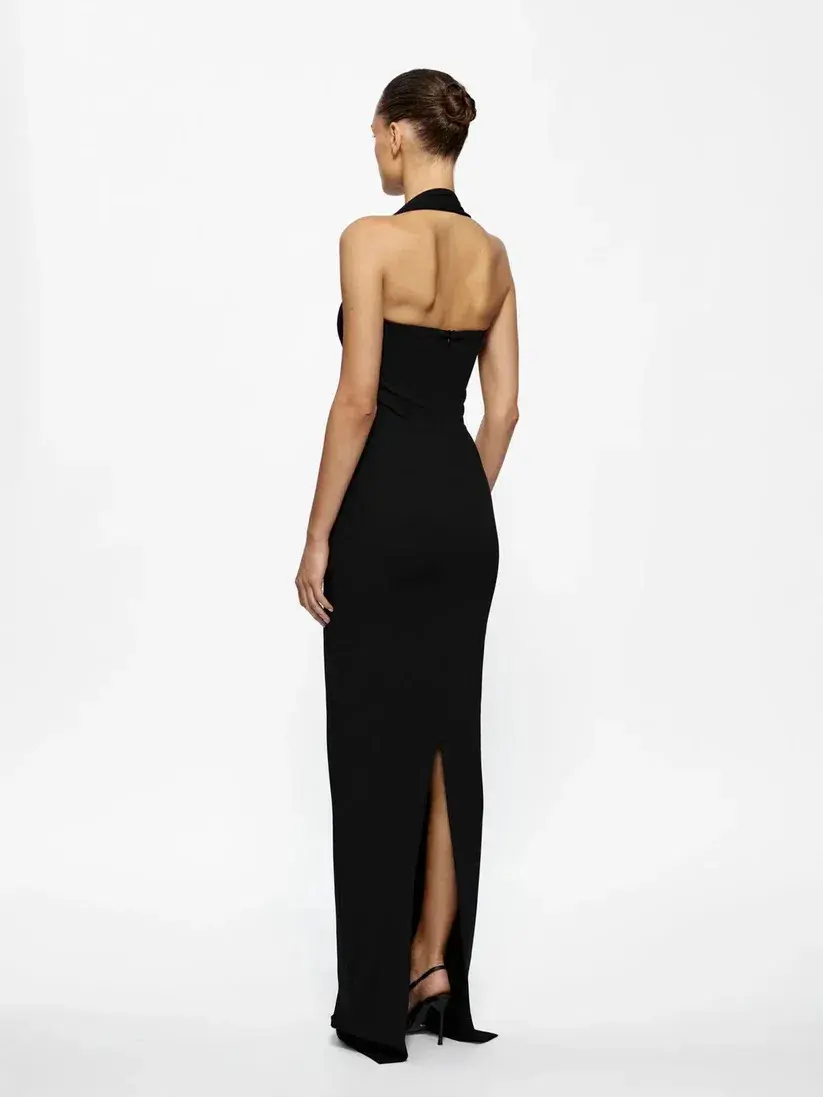 EFFIE KATS MARIAN GOWN BLACK SIZE 8 - Image 2