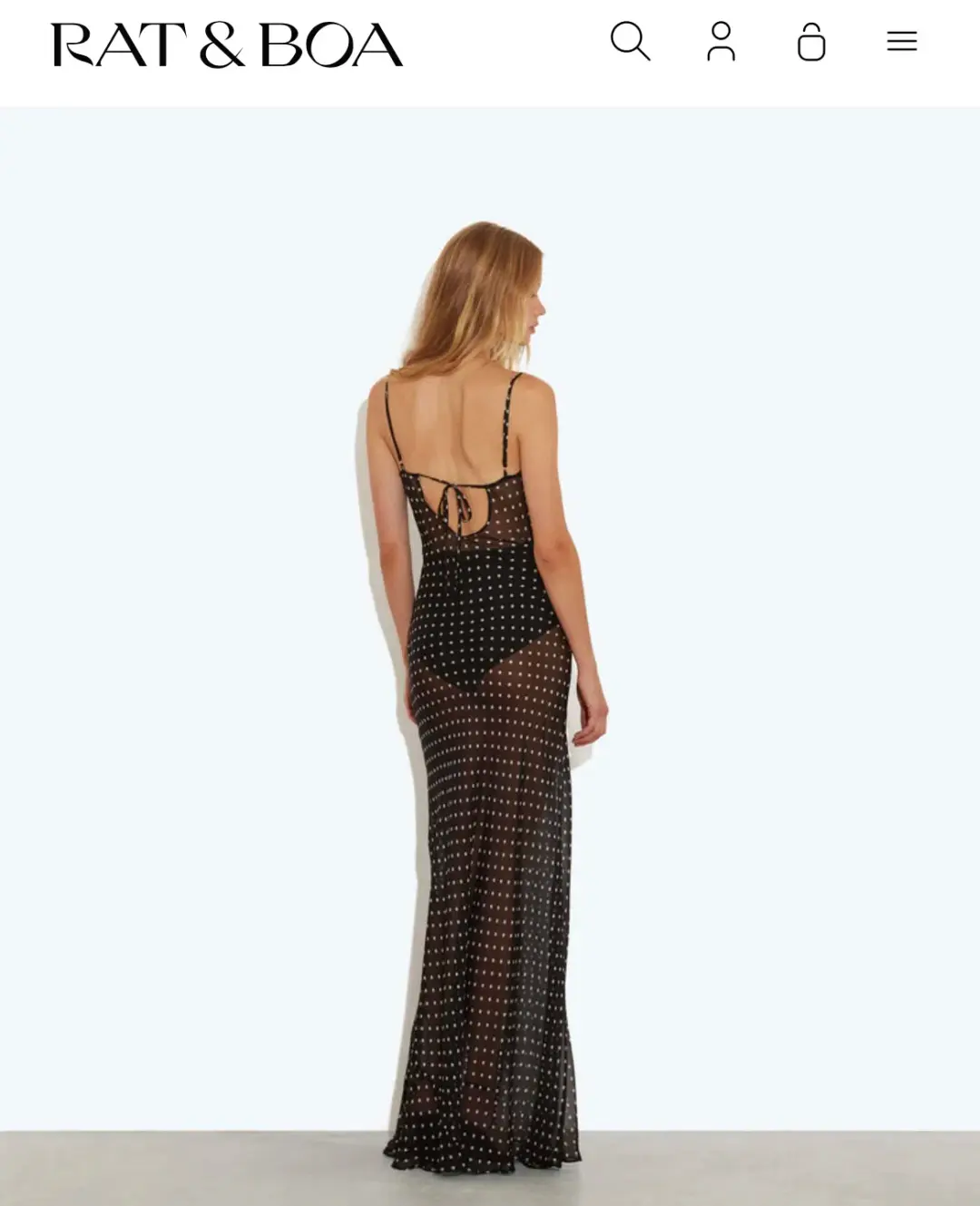 Rat & Boa Gisele Maxi Dress for rent on The Volte - main image