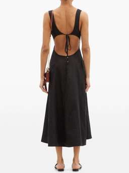 Zimmermann Lulu Open Back Midi Dress