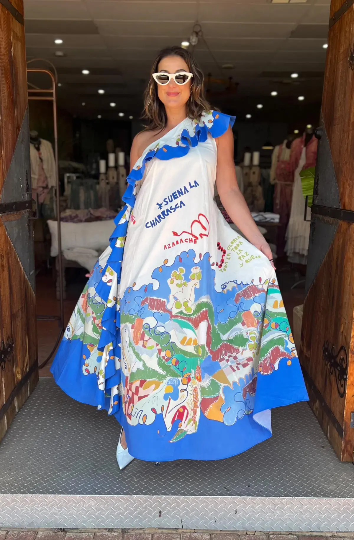 Alemais Nadia One Shoulder Ruffle Dress size 12 - Image 1