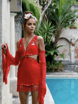 Eliya the Label Lolitta Dress Red Size 10 for rent on The Volte - image 2