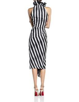 Maticevski Solar Drape Crepe Dress Black Size 12