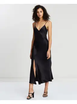 Bec & Bridge Gabrielle V Dress Black Size AU 8 for rent on The Volte - image 1