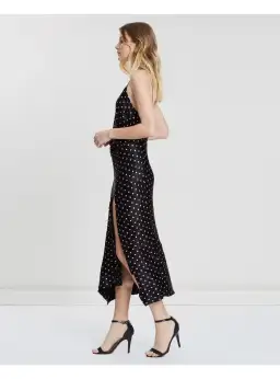 Bec & Bridge Kylie Midi Black Polka Dots Size AU 8 for rent on The Volte - image 2
