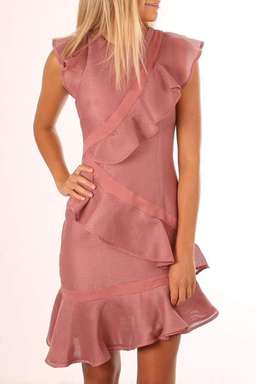Keepsake Flashing Lights Mini Dress Pink Size 14 for rent on The Volte - image 4