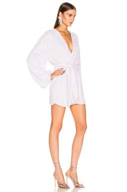 Retrofete Gabrielle Robe Dress White Size 10 for rent on The Volte - image 3