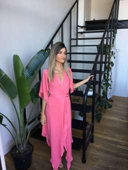 Manning Cartell Wrap Dress Tickled Pink Size 6 for rent on The Volte - image 3